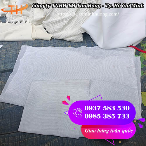 Quéo vải lau trắng giá rẻ tại xưởng của Thu Hồng bán quéo vải lau trắng khổ lớn hút nước tốt