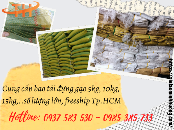Bán sỉ bao đựng gạo giá rẻ, freeship ở TPHCM