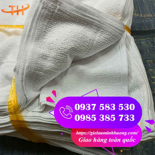 Bán sỉ khăn vuông trắng lau tay 30 x 30