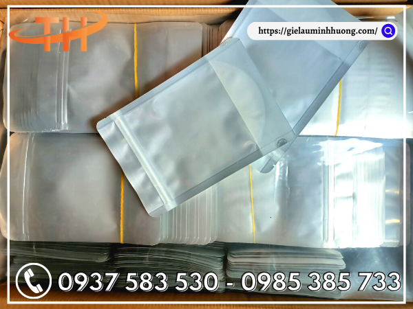 Bán sỉ túi zipper 1 mặt bạc giá rẻ nhất TPHCM