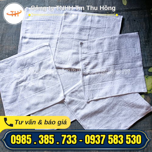 Khăn lau trắng cotton bán sỉ và lẻ toàn quốc Bán sỉ và lẻ khăn lau trắng cotton giá rẻ giao toàn quốc