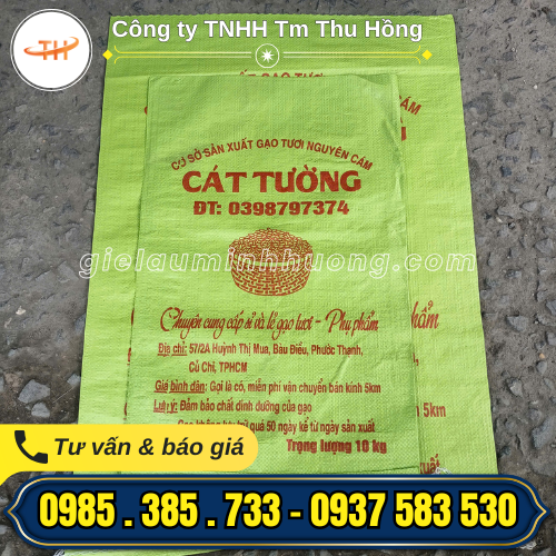 Bao bì gạo in chữ đẹp Bao bì gạo in chữ đẹp