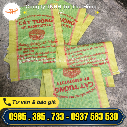 Bao bì gạo in chữ giá rẻ siêu tiết kiệm Bao bì gạo in chữ giá rẻ siêu tiết kiệm