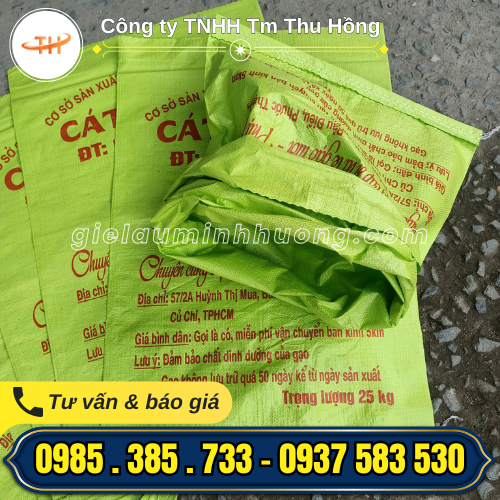 Bao bì gạo PP in chữ đủ loại từ 5kg đến 50kg Bao bì gạo PP in chữ đủ loại từ 5kg đến 50kg