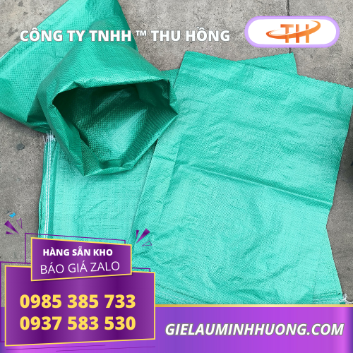 Bao cám 25kg size 50x70 màu xanh Bao cám 25kg size 50x70 màu xanh