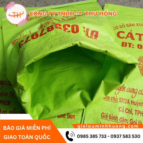 Bao đựng gạo in logo 25kg hỗ trợ quảng bá thương hiệu Bao đựng gạo in logo 25kg hỗ trợ quảng bá thương hiệu