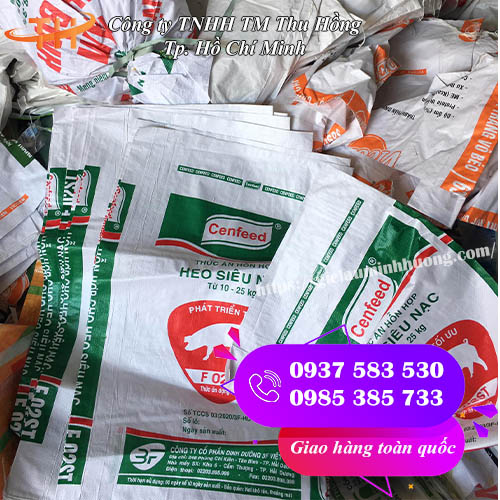 bao đựng thức ăn chăn nuôi in ấn logo 25kg 50kg