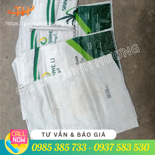 Bao đường 50kg đã qua sử dụng in logo Bao đường 50kg đã qua sử dụng in logo