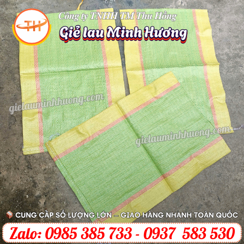 Bao gạo 5kg kẻ sọc Bao gạo 5kg kẻ sọc