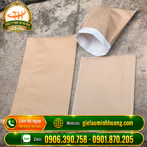 Bao giấy kraft ghép pp dệt siêu dai bền