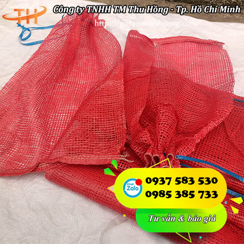 bao lưới đựng nông sản 54 x 85 màu đỏ bao lưới đựng nông sản 54 x 85 màu đỏ