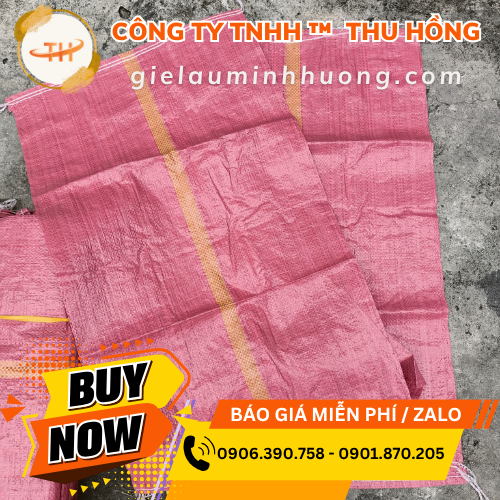 Bao PP dệt màu đỏ đủ loại 20kg - 25kg - 50kg - 100kg Bao PP dệt màu đỏ đủ loại 20kg - 25kg - 50kg - 100kg