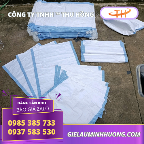Bao PP dệt màu trắng 25kg Bao PP dệt màu trắng 25kg đựng nông sản