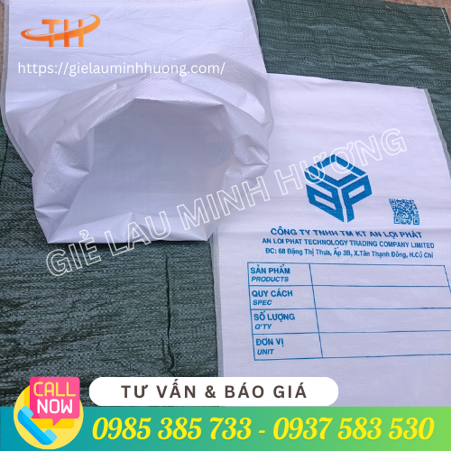 Bao PP dệt tráng PE in theo yêu cầu cho doanh nghiệp TPHCM Bao PP dệt tráng PE in theo yêu cầu cho doanh nghiệp TPHCM