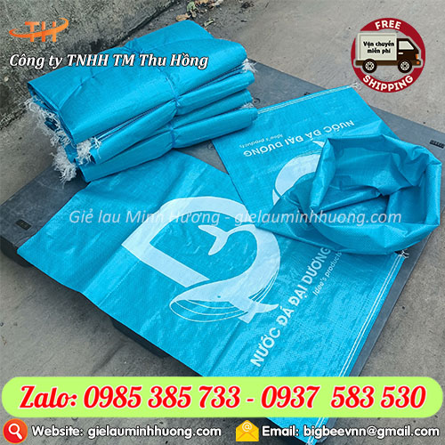 Bao PP đựng đá in chữ 25kg, 50kg, 100kg Bao PP đựng đá in chữ 25kg, 50kg, 100kg