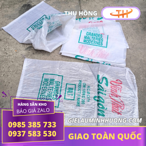 Bao PP trong suốt 100kg in logo theo yêu cầu Bao PP trong suốt 100kg in logo theo yêu cầu