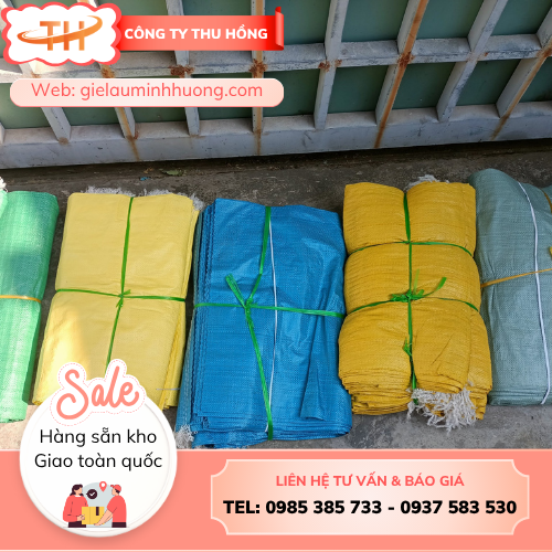 Bao tải, bao dứa 25kg 50kg Bao tải, bao dứa 25kg 50kg nhiều màu sẵn kho sỉ Thu Hồng