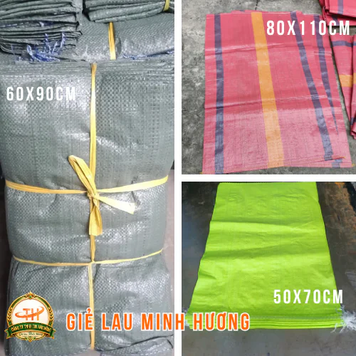 Bao tải dứa 25kg - 50kg - 100kg kích thước đa dạng
