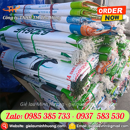 Bao tải dứa đóng hàng in logo chất lượng