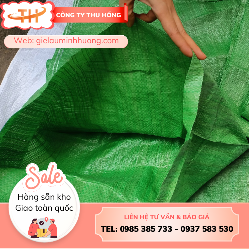 Bao tải dứa đựng đá viên 50x70 Bao tải dứa 50x70 chịu lạnh tốt - chống tan đá