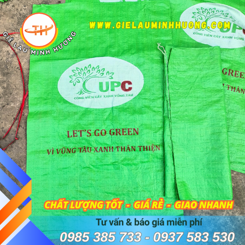 Bao tải dứa in chữ in logo Bao tải dứa in chữ in logo