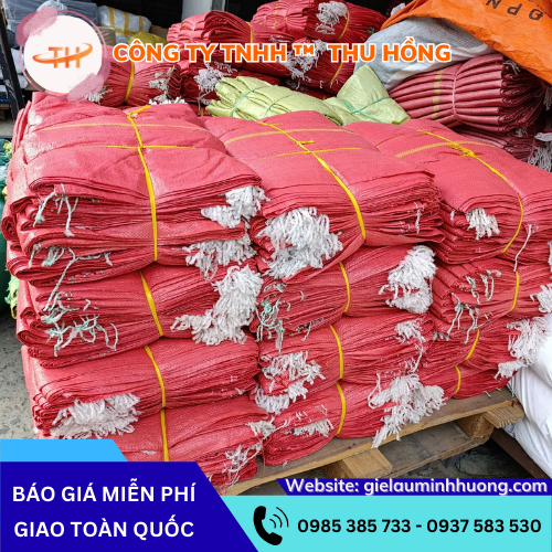 Bao tải dứa màu đỏ 25kg - 50kg - 100kg đa công dụng Bao tải dứa màu đỏ 25kg - 50kg - 100kg đa công dụng