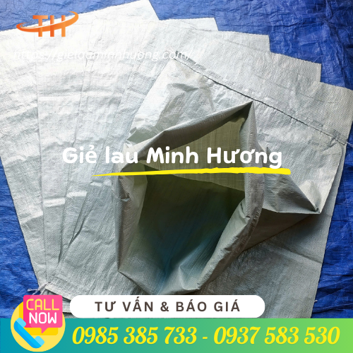 Bao tải dứa màu ghi 60x110 dệt pp chất lượng cao Bao tải dứa màu ghi 60x110 dệt pp chất lượng cao