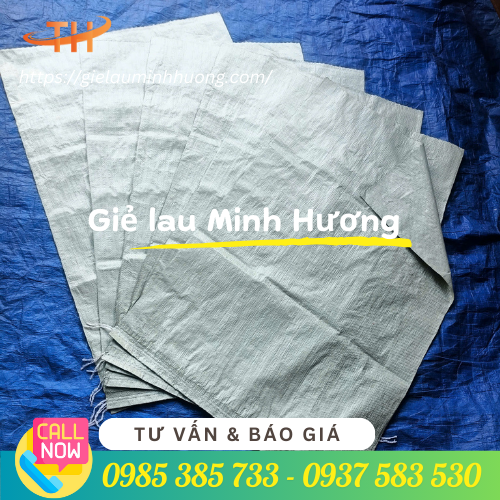 Bao tải dứa màu ghi 60x110 Bao tải dứa màu ghi 60x110