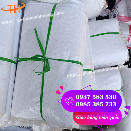 bao tải dứa màu trắng