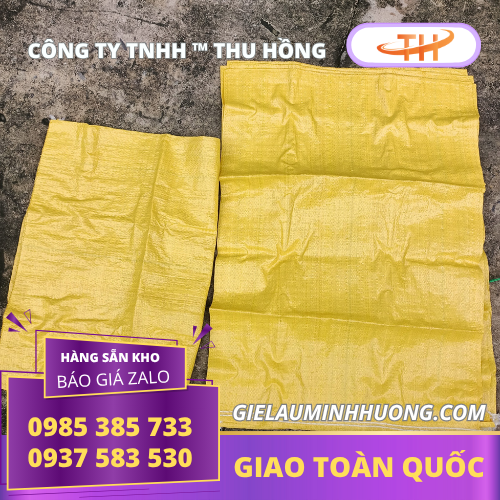 Bao tải dứa màu vàng đóng gói tiết kiệm Bao tải dứa màu vàng đóng gói tiết kiệm