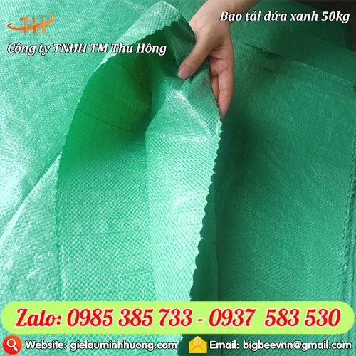 Bao tải dứa xanh 50kg kích thước 60x90 Bao tải dứa xanh 50kg kích thước 60x90