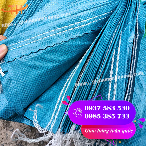 bao tải dứa xanh dương đủ size giá sỉ bao nhiêu?