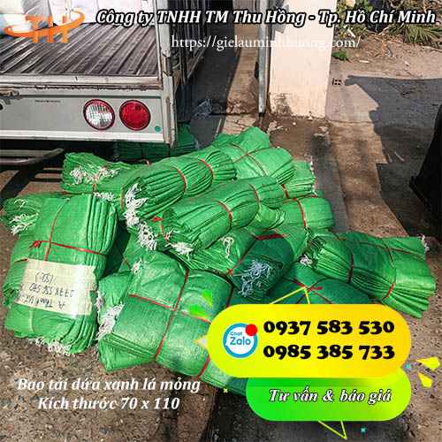 bao tải dứa xanh lá mỏng 70 x 110 bảo quản nông sản cao cấp bao tải dứa xanh lá mỏng 70 x 110 bảo quản nông sản cao cấp