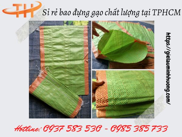 bao tải đựng gạo 5kg, 15kg, 20kg giá rẻ