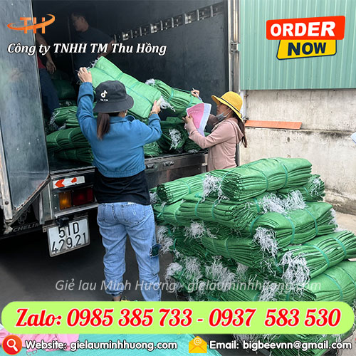 Bao tải đựng nước đá 20kg màu xanh lá giá sỉ tại xưởng Bao tải đựng nước đá 20kg màu xanh lá giá sỉ tại xưởng