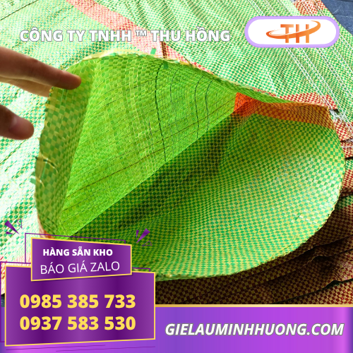 Bao tải gạo 15kg chưa may miệng Bao tải gạo 15kg chưa may miệng