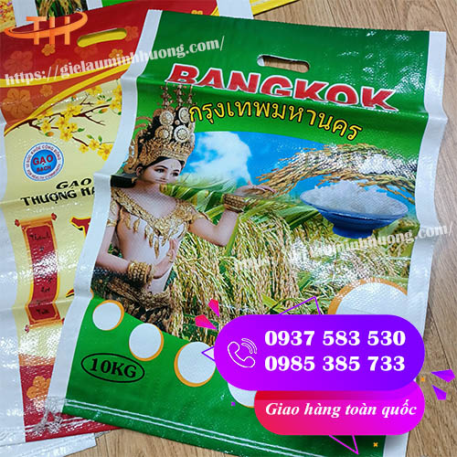 bao tải in logo nhiều mẫu mã