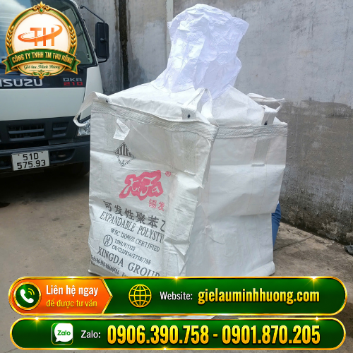 Bao tải jumbo có quai nâng chịu lực Bao tải jumbo có quai nâng chịu lực