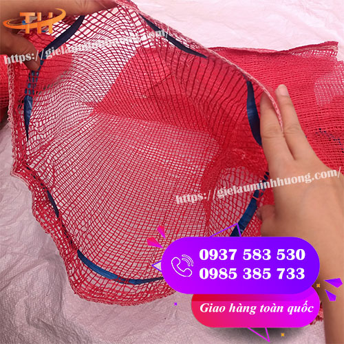 bao tải lưới đựng nông sản nhiều màu