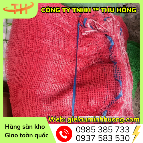 Bao tải lưới leno xanh, đỏ giá sỉ rẻ tận xưởng Bao tải lưới leno xanh, đỏ giá sỉ rẻ tận xưởng