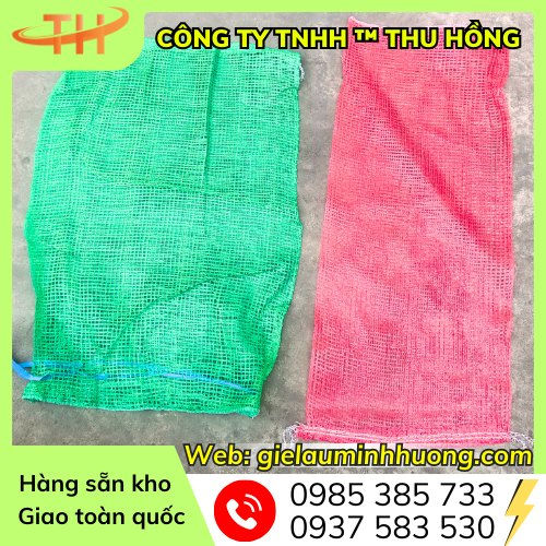Bao tải lưới leno xanh, đỏ Bao tải lưới leno xanh, đỏ