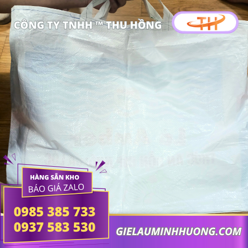 Bao tải nhựa tái chế có hai quai Bao tải nhựa tái chế có hai quai