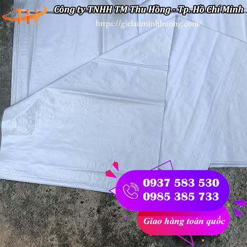 Bao tải trắng cỡ 60 x 110 chất lượng tốt nhất Bao tải trắng cỡ 60 x 110 chất lượng tốt nhất