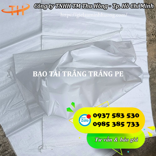 bao tải trắng tráng PE 70x110 loại đẹp