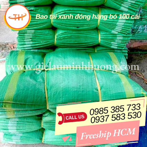 Bao tải xanh đóng hàng Bao tải xanh đóng hàng