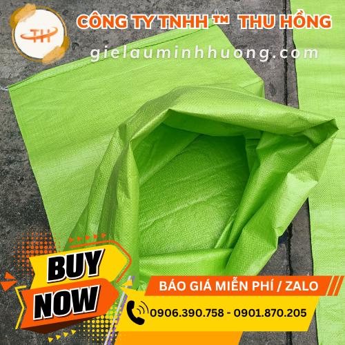 Bao tải xanh lá 50x70cm bền bỉ, dễ sử dụng Bao tải xanh lá 50x70cm bền bỉ, dễ sử dụng