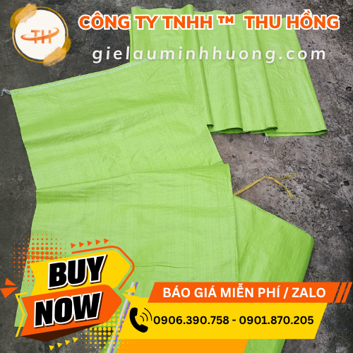 Bao tải xanh lá 50x70cm giá sỉ rẻ Bao tải xanh lá 50x70cm giá sỉ rẻ