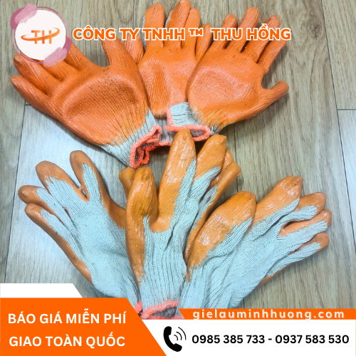 Bao tay nhúng nhựa bền - đẹp - dễ đeo Bao tay bảo hộ len nhúng nhựa bền - đẹp - dễ đeo