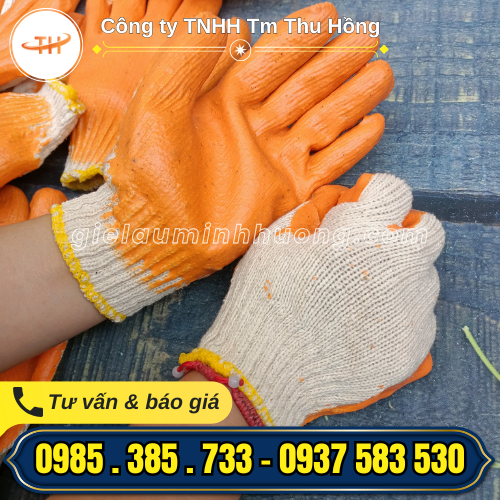 Bao  tay bảo hộ phủ nhựa giá rẻ chống trơn trượt Bao  tay bảo hộ phủ nhựa giá rẻ chống trơn trượt