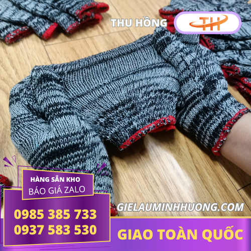 Bao tay bảo hộ sợi len muối tiêu đàn hồi, bền chắc Bao tay bảo hộ sợi len muối tiêu đàn hồi, bền chắc